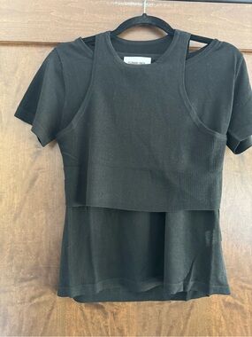 Saint Art Layered Steph Top Black Merino Wool NWT XS